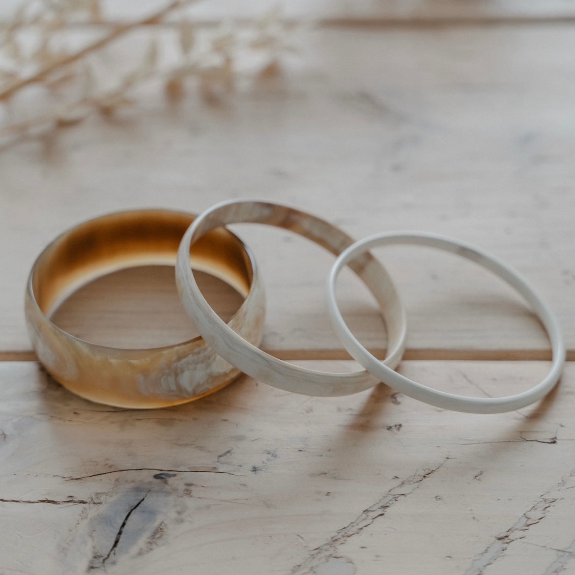 Wide Horn Bangle