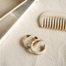 Load image into Gallery viewer, Horn Hoop Earrings