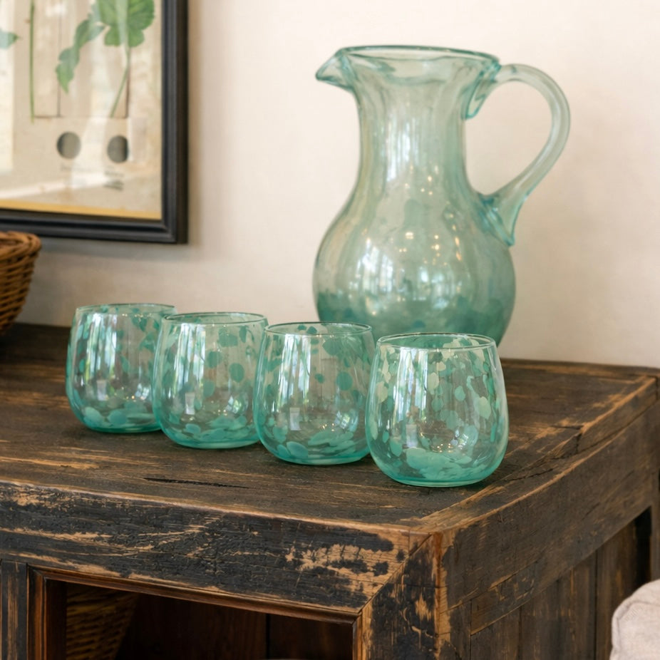 Water Jug | Green Dotted