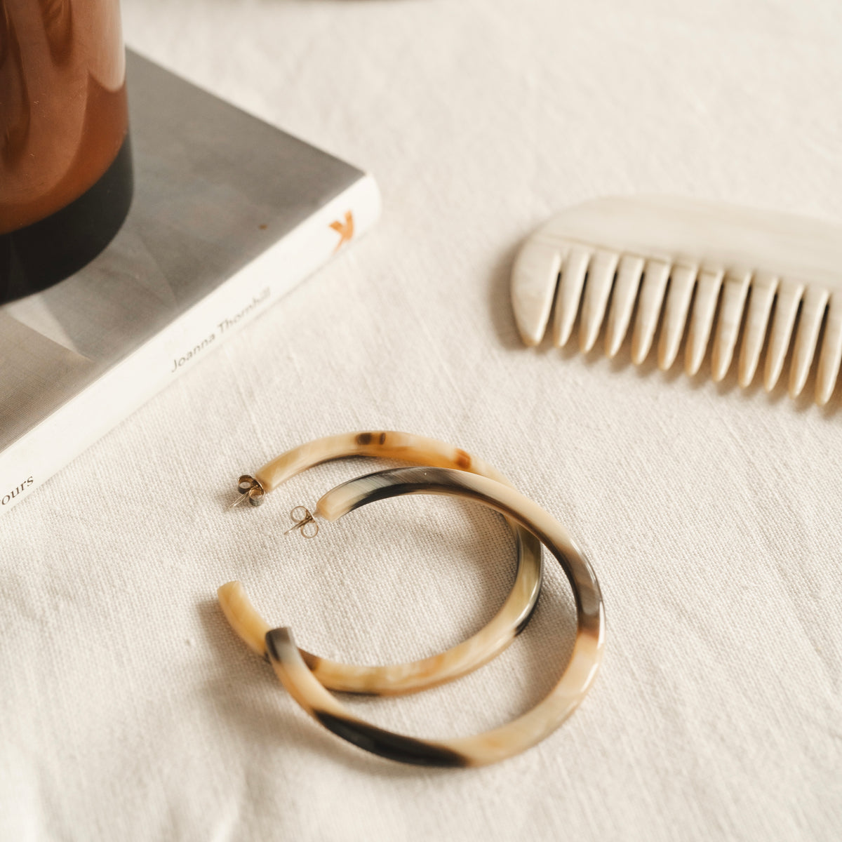 Horn Hoop Earrings