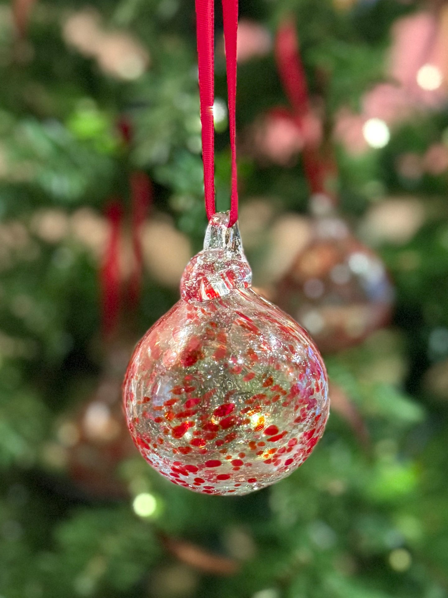 Handblown Glass Bauble- Red