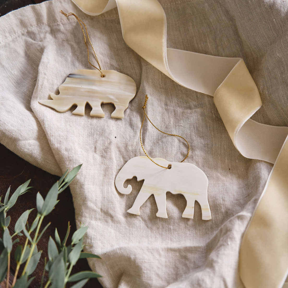 Rhino Christmas Decoration