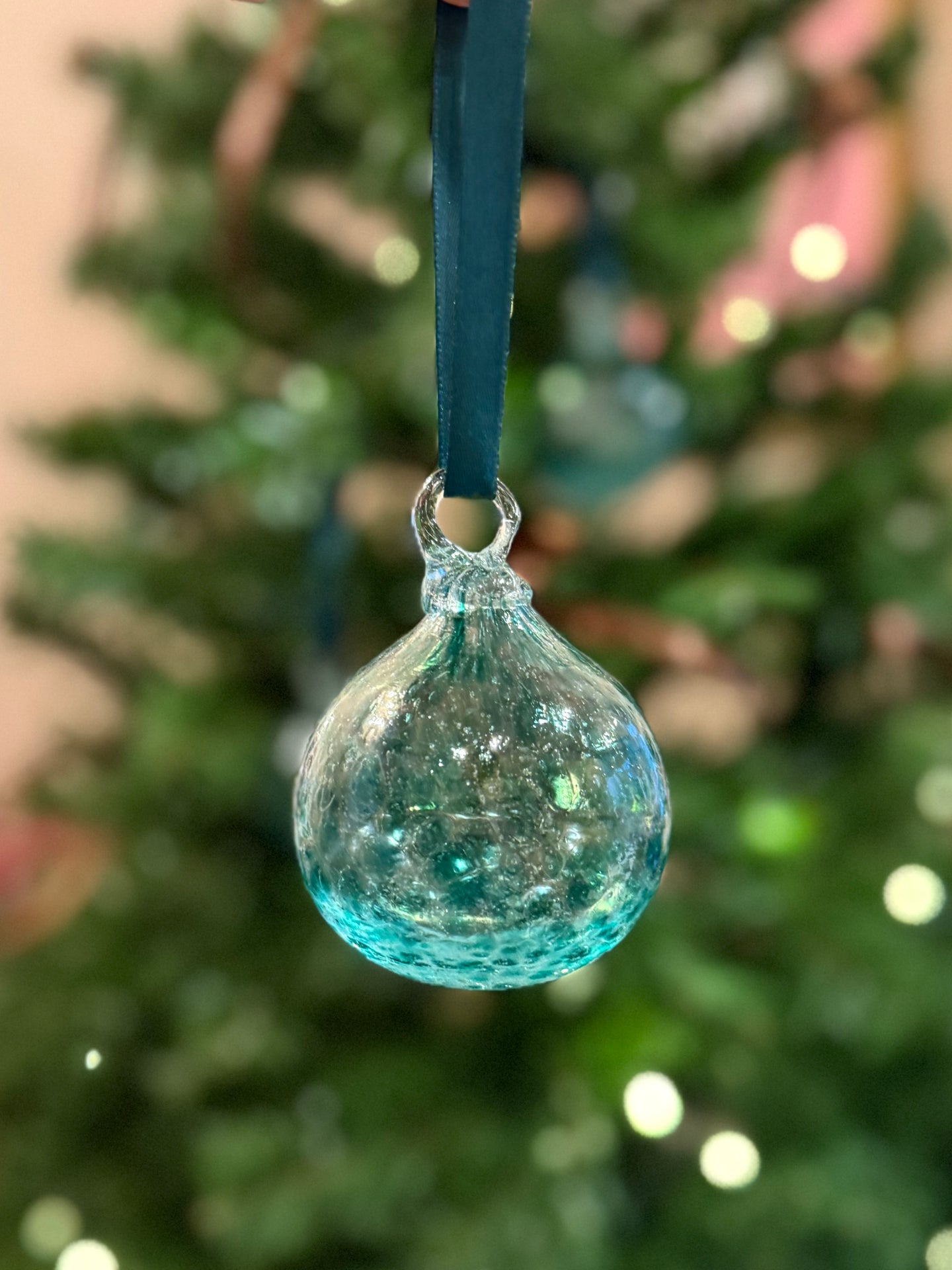Handblown Glass Bauble- Green