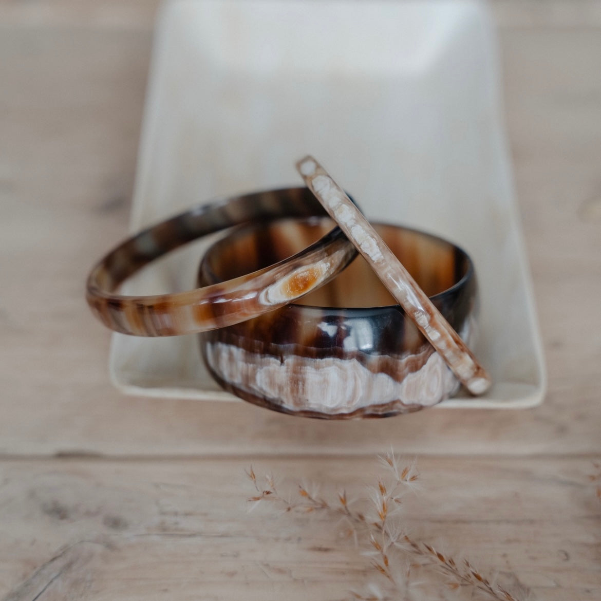 Narrow Horn Bangle