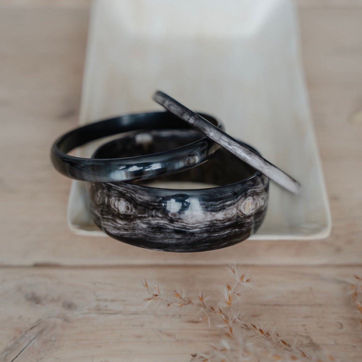 Narrow Horn Bangle