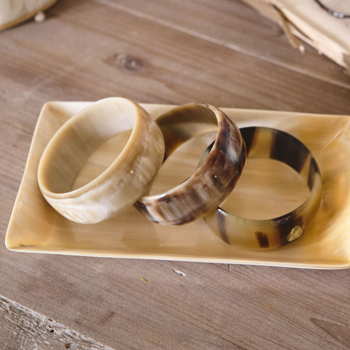 Wide Horn Bangle