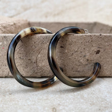Load image into Gallery viewer, Horn Hoop Earrings
