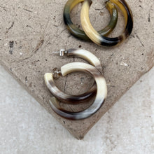Load image into Gallery viewer, Horn Hoop Earrings
